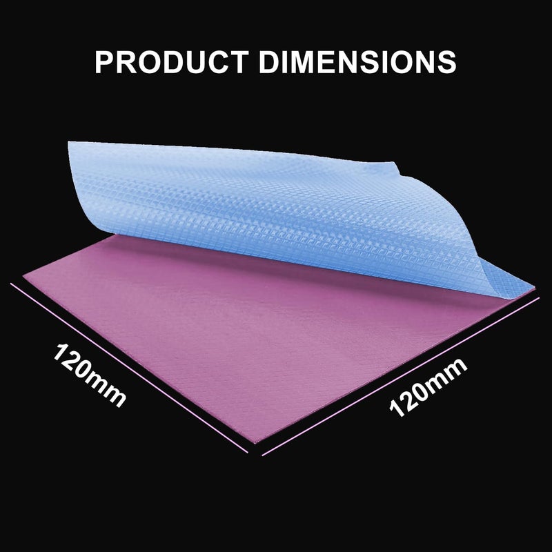 Maxtor Thermal Pad 16.8 W/mK,Thermal Pads for GPU/CPU/LED/Cooler,Excellent Heat Conduction，High Temperature Resistance (120x120x0.5mm) - Image 4